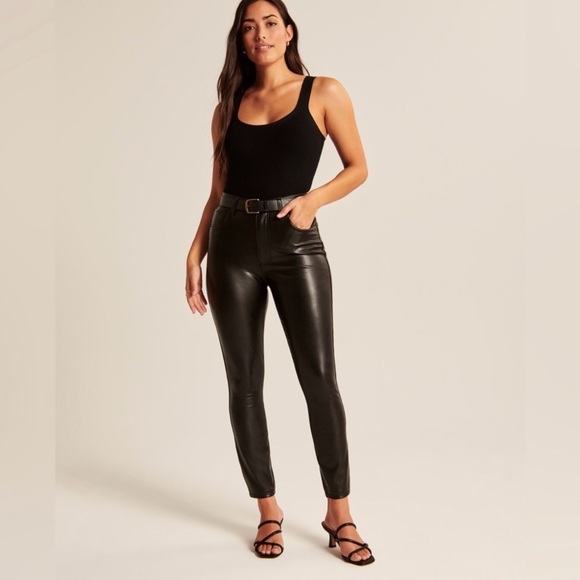 Abercrombie & Fitch Pants - Abercrombie & Fitch “The skinny high rise” faux leather pants